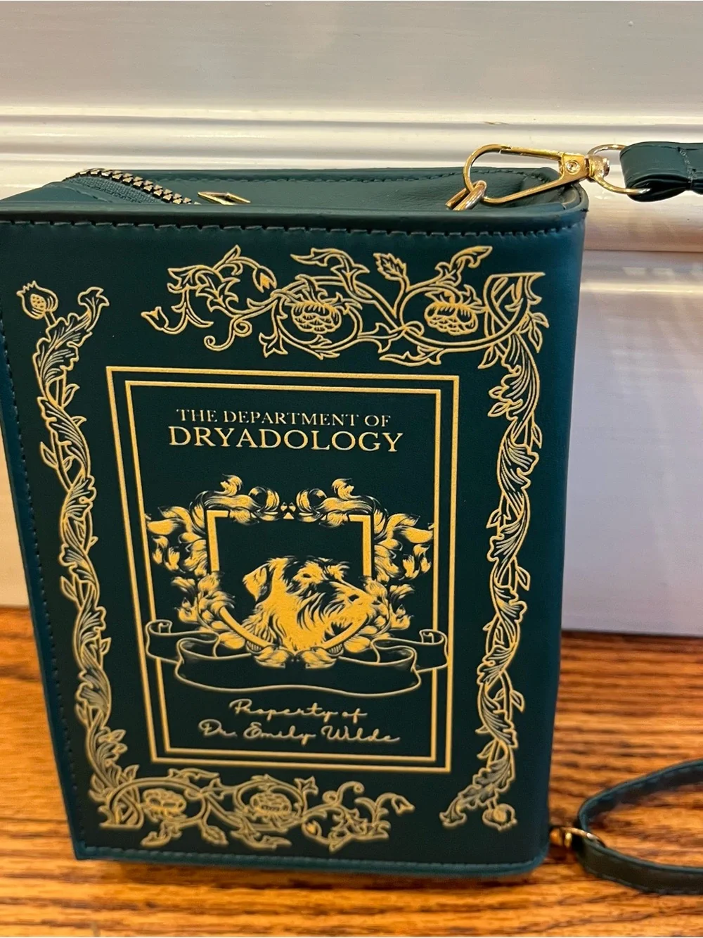 The Department of Dryadology Encyclopedia Book Crossbody Clutch Bag